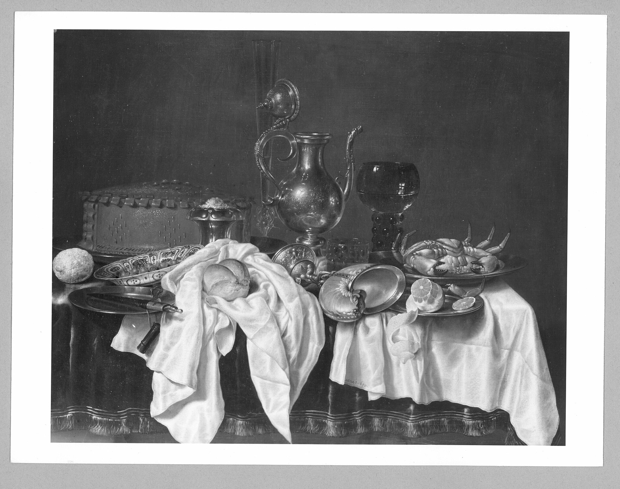 Still Life with Pie and Silver Ewer